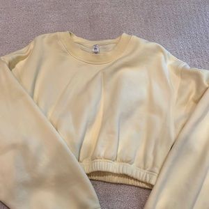 Alo yoga devotion sweatshirt yellow